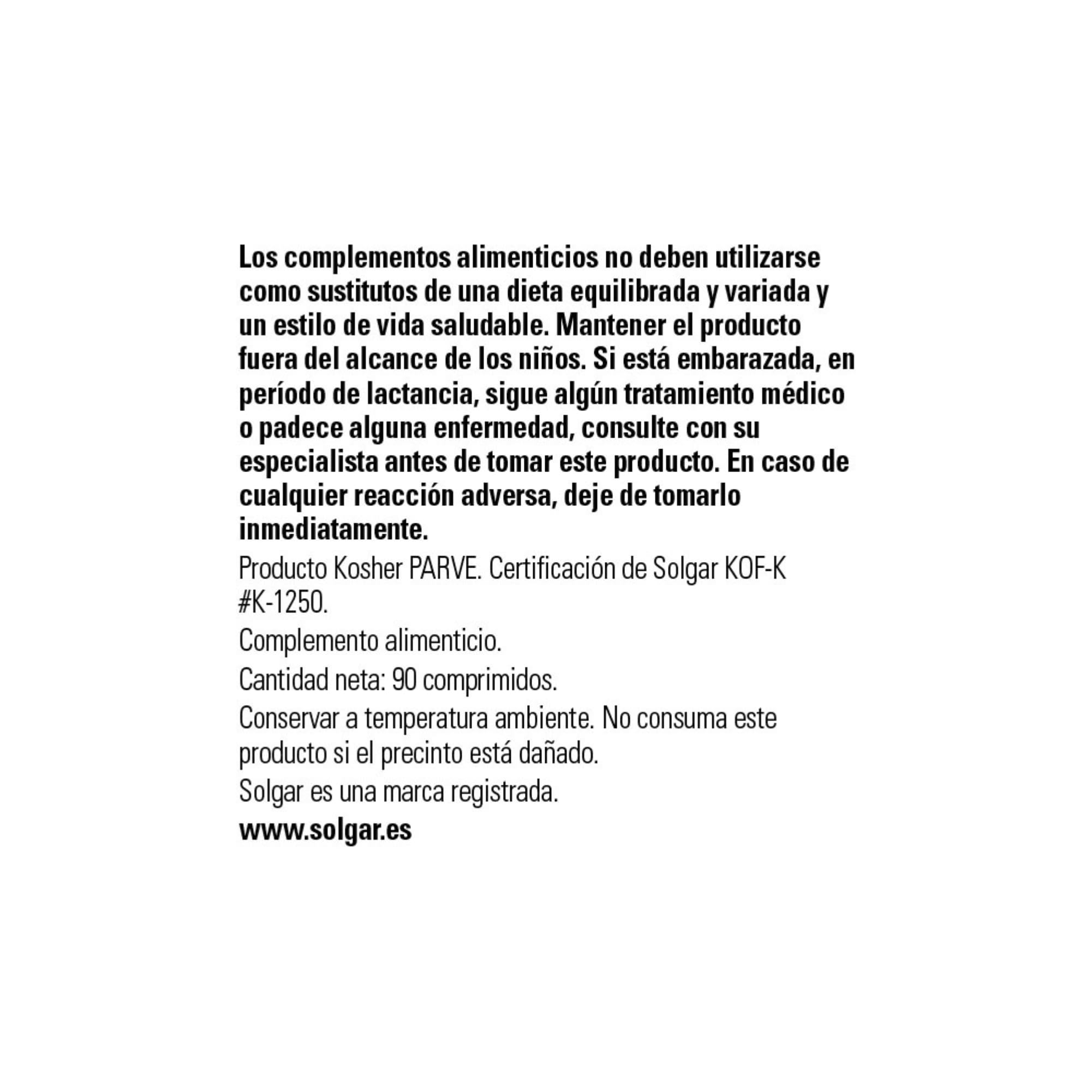 solgar-l-arginina-1000-mg-90-comprimidos image 2