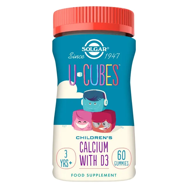 solgar-u-cubes-calcio-y-vitamina-d3-gummies-60-gominolas image 1