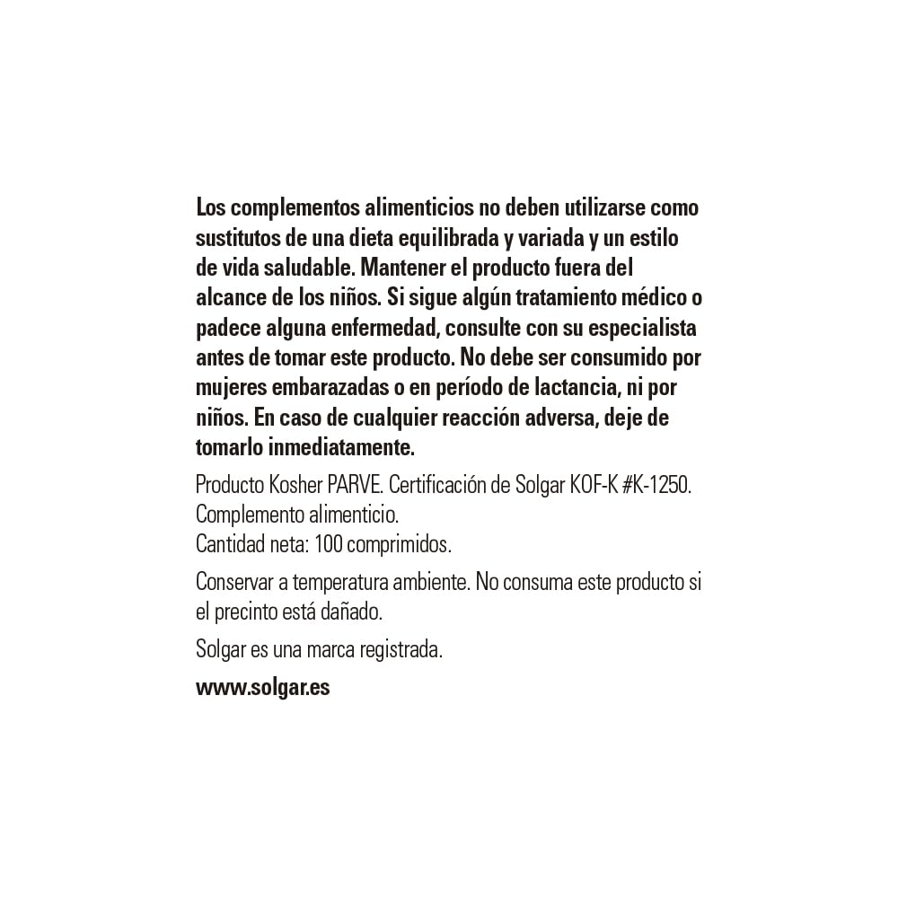 solgar-rutina-500-mg-100-comprimidos image 3
