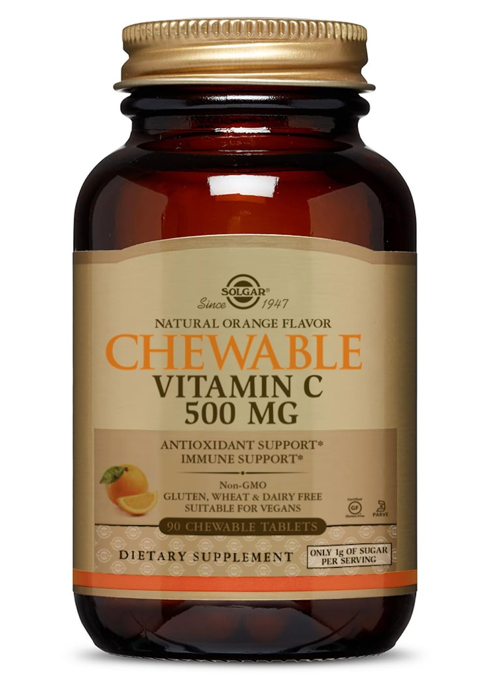 solgar-vitamina-c-masticable-500-mg-sabor-naranja-90-tabletas image 1