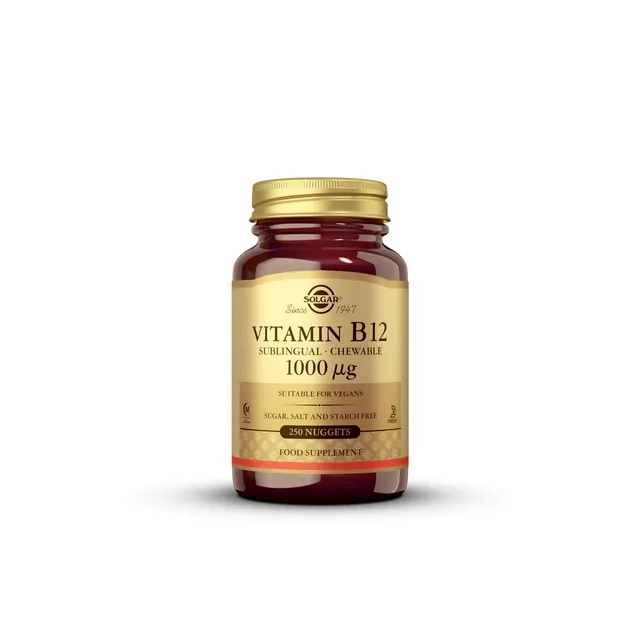 solgar-vitamina-b12-1000-mcg-cianocobalamina-250-comprimidos image 1