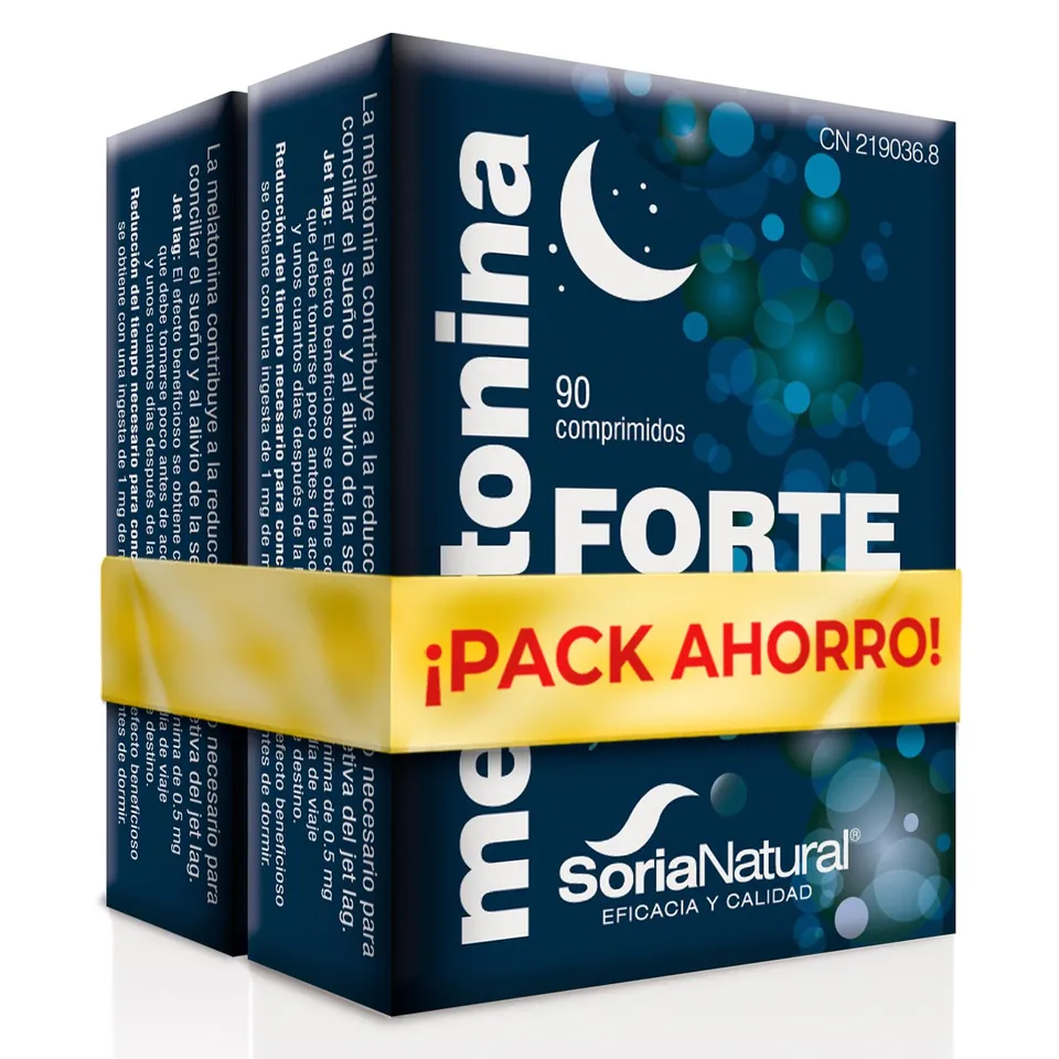 soria-natural-melatonina-forte-pack-2-x-90-comprimidos image 1