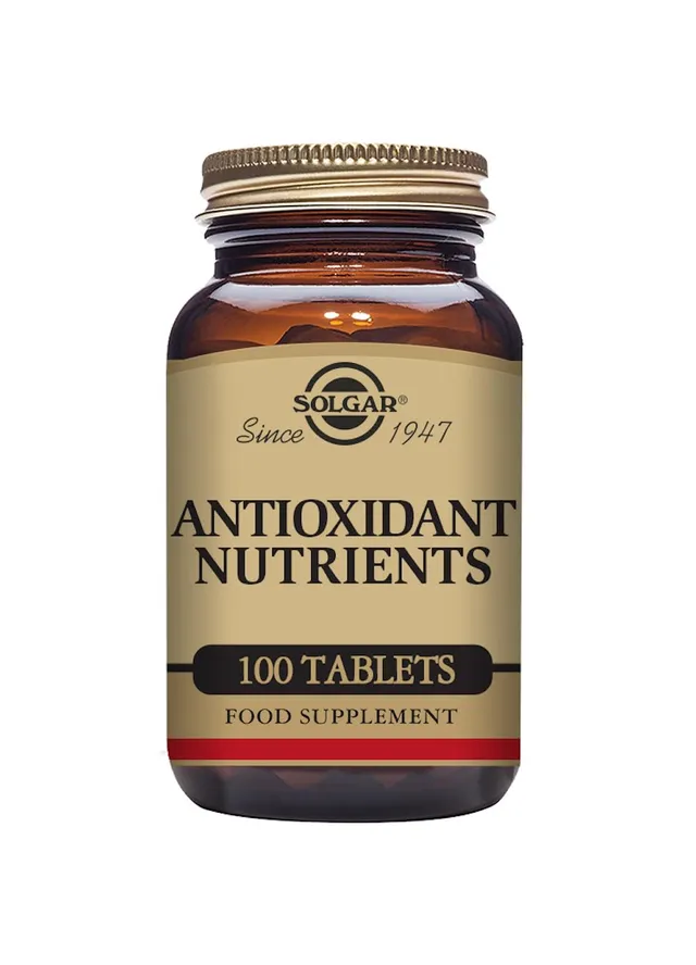 solgar-nutrientes-antioxidantes-100-tabletas-vitaminas-c-y-e-zinc-selenio-y-cobr image 1