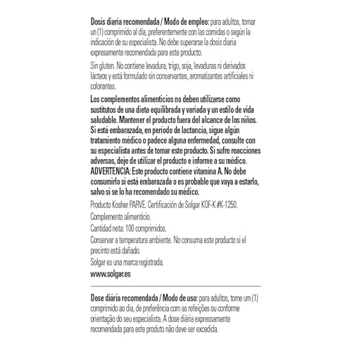 solgar-vitamina-a-seca-5000-ui-100-comprimidos image 5