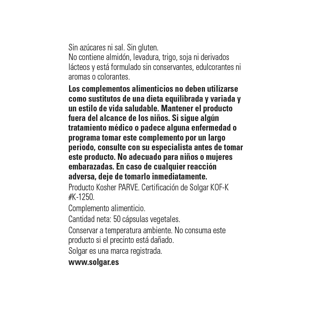 solgar-l-tirosina-500-mg-50-c-psulas-vegetales image 3