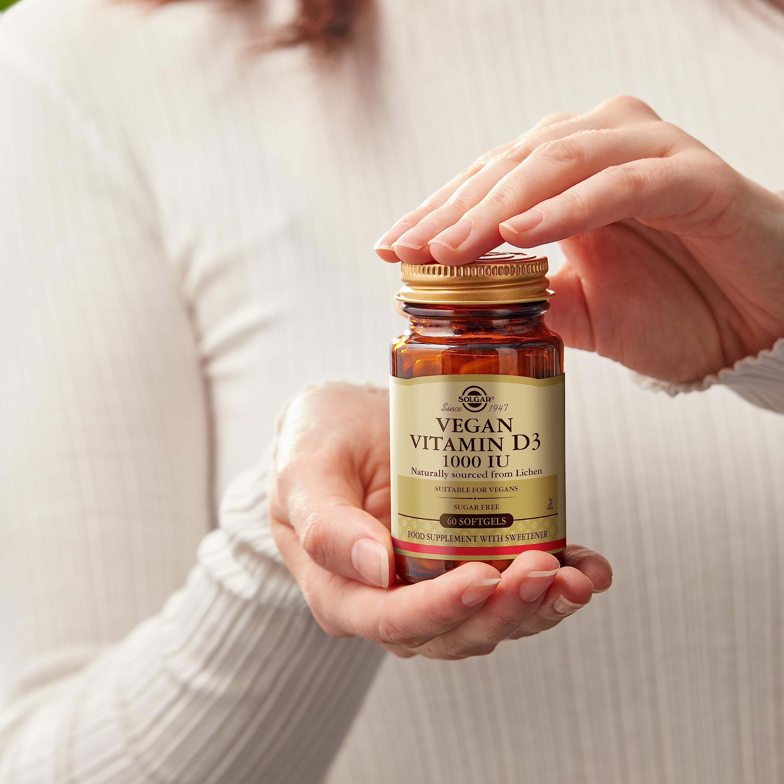 solgar-vitamina-d3-vegana-1000-ui-60-c-psulas-veganas-de-liquen image 2