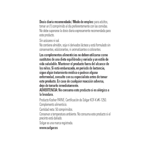 solgar-selenio-en-levadura-200-g-50-comprimidos-sistema-inmunitario-y-cabello-y- image 7