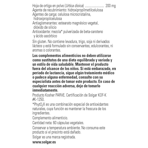 solgar-ortiga-extracto-de-hoja-60-c-psulas-vegetales-apto-veganos-y-kosher image 5