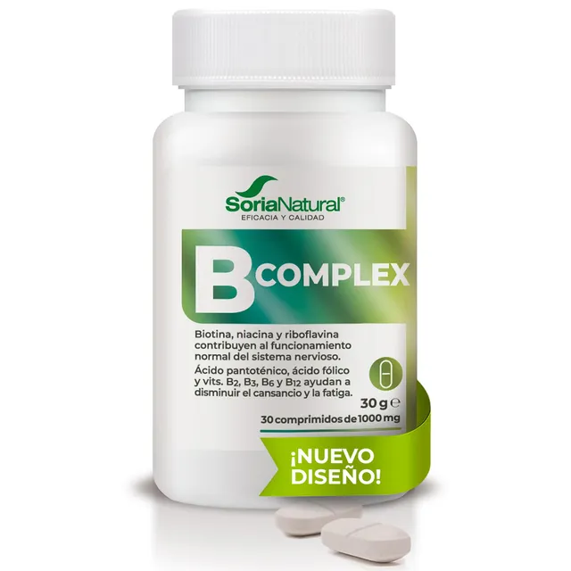 soria-natural-b-complex-1000-mg-30-comprimidos-vitaminas-del-grupo-b-apoyo-nervi image 1