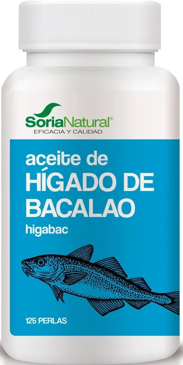 soria-natural-aceite-de-h-gado-de-bacalao-125-perlas-omega-3-vitaminas-a-d-y-e image 1