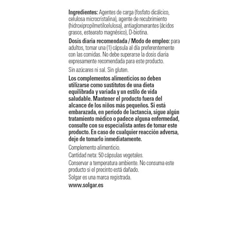 solgar-biotina-alta-concentraci-n-de-vitamina-b8-50-comprimidos image 8