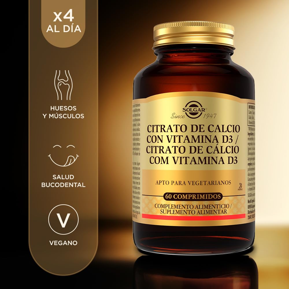 solgar-citrato-de-calcio-con-vitamina-d3-60-comprimidos-vegetales image 2