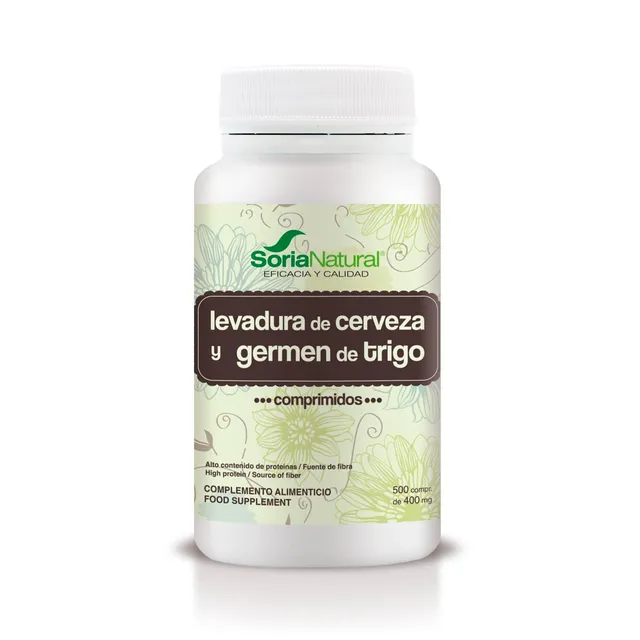 soria-natural-levadura-de-cerveza-y-germen-de-trigo-500-comprimidos image 1