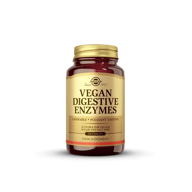 solgar-vegan-enzimas-digestivas-sabor-menta-250-comprimidos image 1