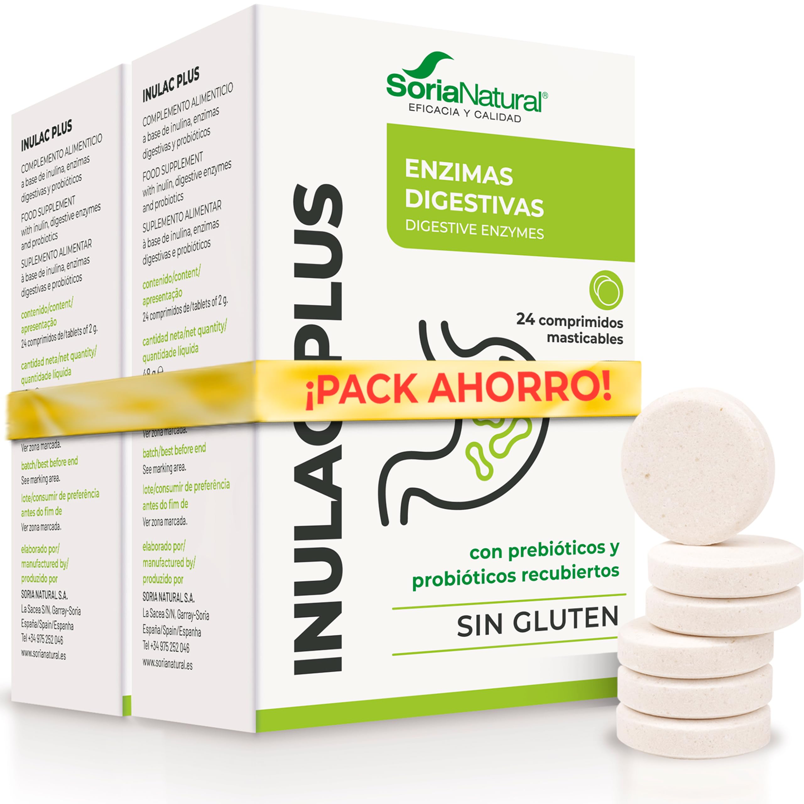 soria-natural-inulac-plus-probi-ticos-prebi-ticos-y-enzimas-digestivas-pack-2 image 1