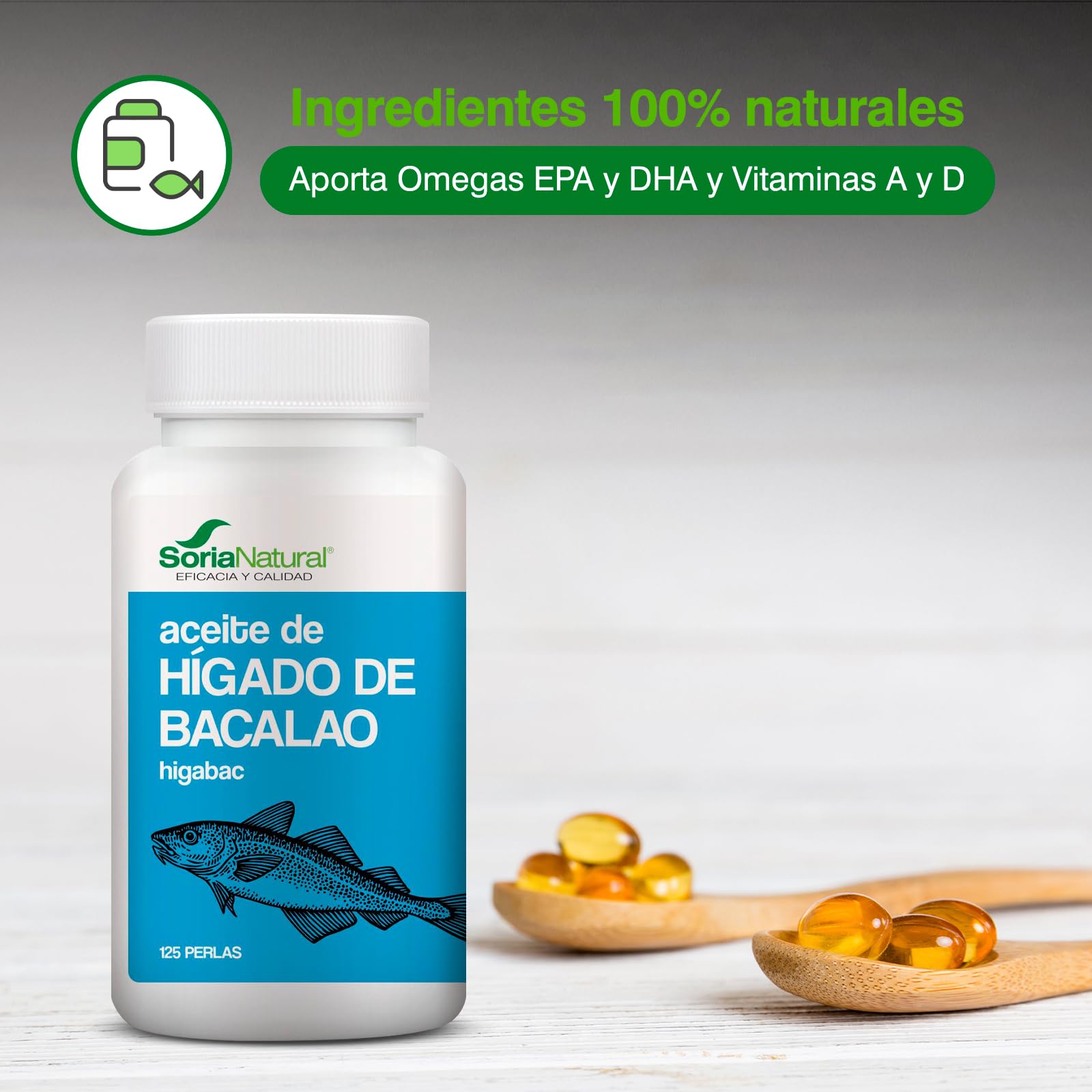 soria-natural-aceite-de-h-gado-de-bacalao-125-perlas-omega-3-vitaminas-a-d-y-e image 2