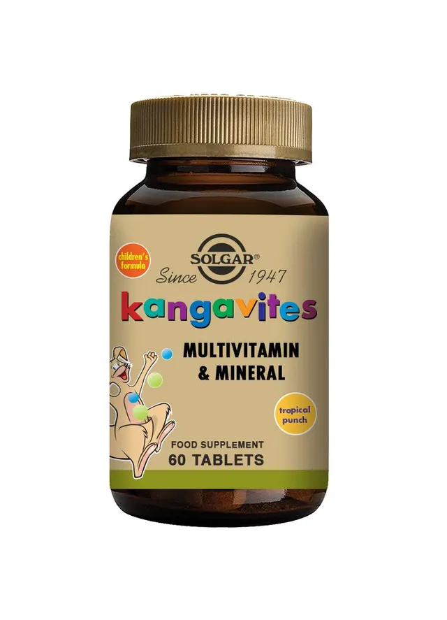 solgar-kangavites-multi-tropical-60-tabletas-masticables-para-ni-os-desde-3-a-os image 1