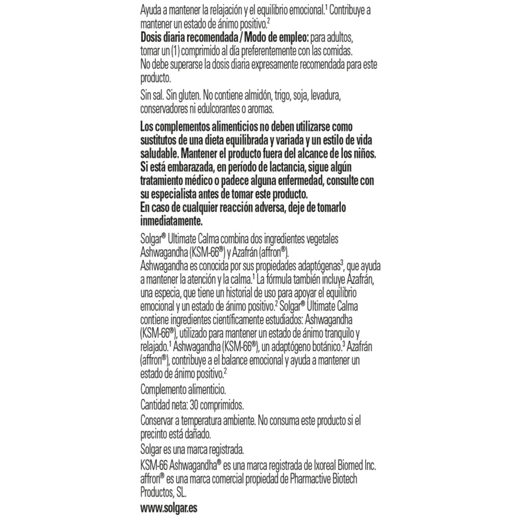 solgar-ultimate-calma-con-ashwagandha-y-azafr-n-30-comprimidos image 3