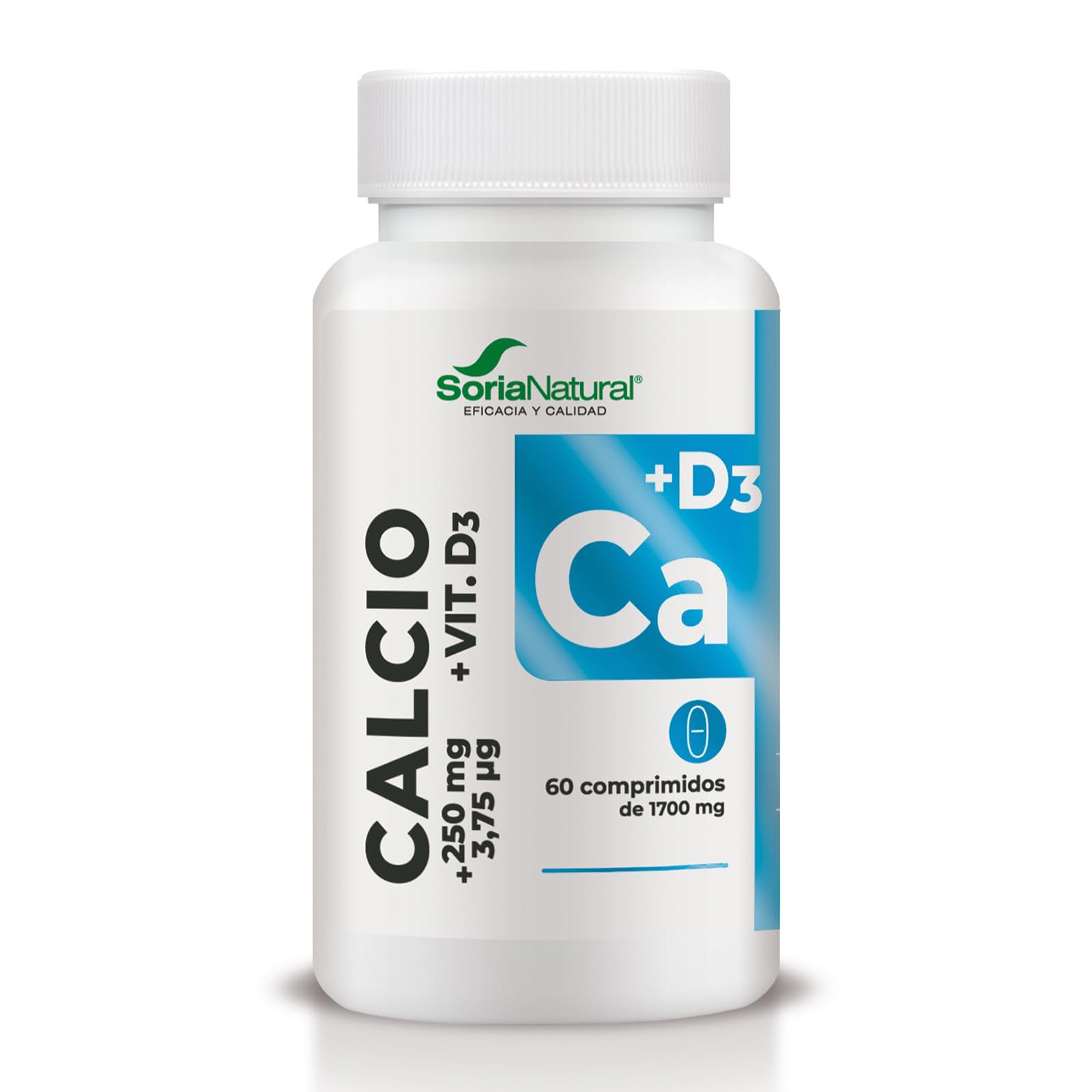soria-natural-calcio-magnesio-y-zinc-con-vitamina-d3-60-comprimidos-huesos-energ image 1