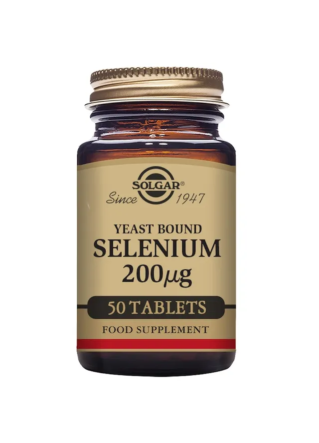 solgar-selenio-en-levadura-200-g-50-comprimidos-sistema-inmunitario-y-cabello-y- image 1