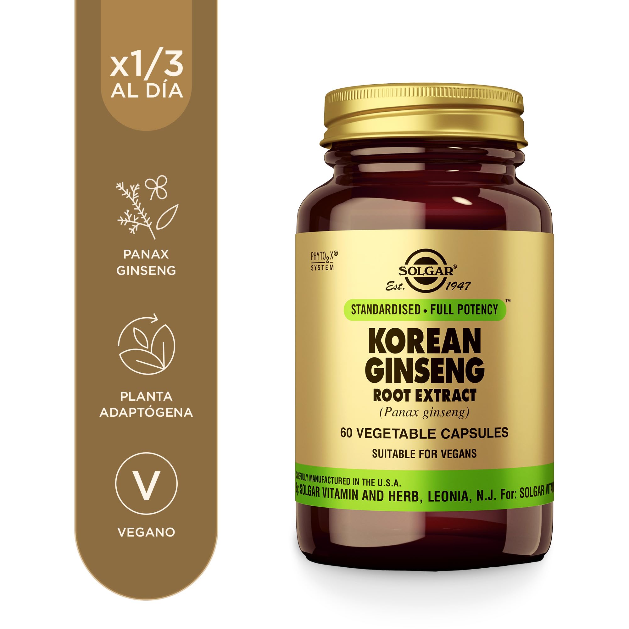 solgar-ginseng-coreano-extracto-de-ra-z-panax-ginseng-60-c-psulas-vegetales image 2