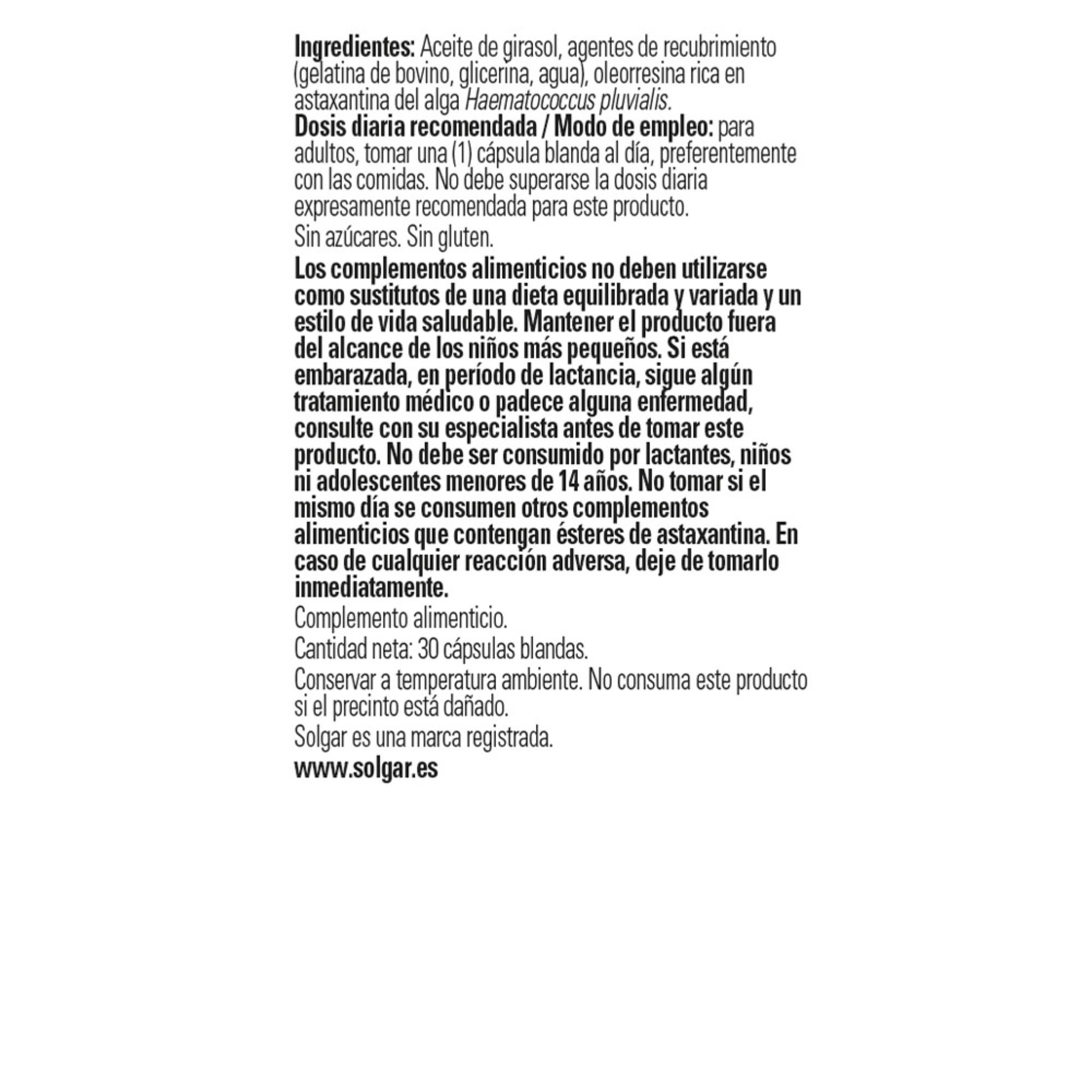 solgar-astaxantina-5-mg-30-c-psulas-blandas-antioxidante-de-alga image 3
