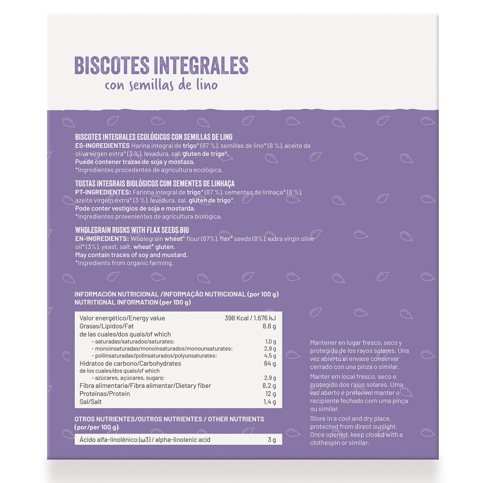 soria-natural-biscotes-integrales-con-semillas-de-lino-270-g-4-paquetes image 2
