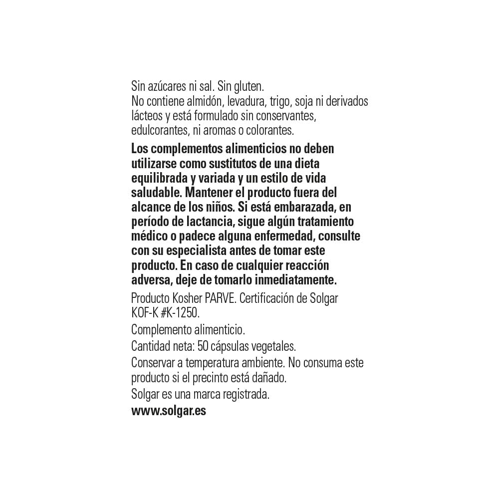solgar-l-arginina-500-mg-50-c-psulas-vegetales-amino-cido-libre-para-metabolismo image 3