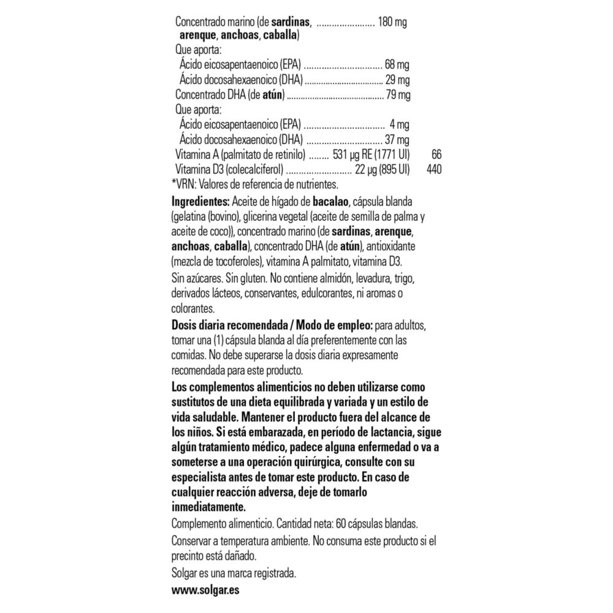 solgar-super-cod-liver-oil-complex-aceite-de-h-gado-de-bacalao-30-c-psulas-bland image 2