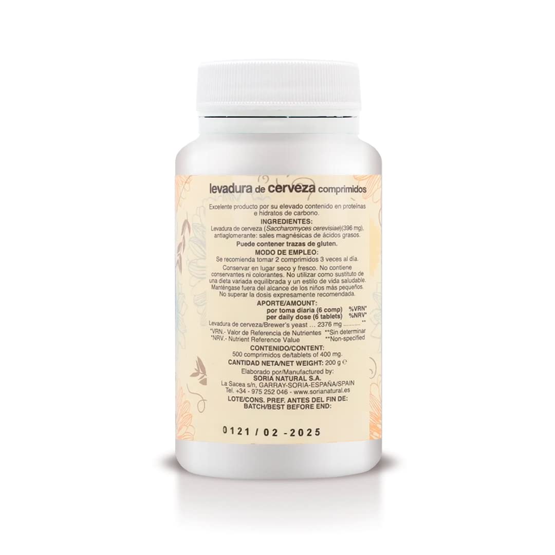 soria-natural-levadura-de-cerveza-500-comprimidos-piel-cabello-u-as-y-energ-a image 7