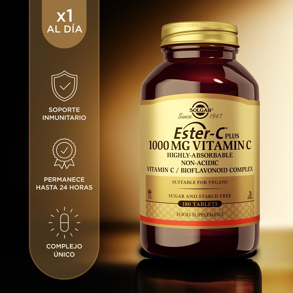 solgar-ester-c-plus-1000-mg-180-comprimidos image 2