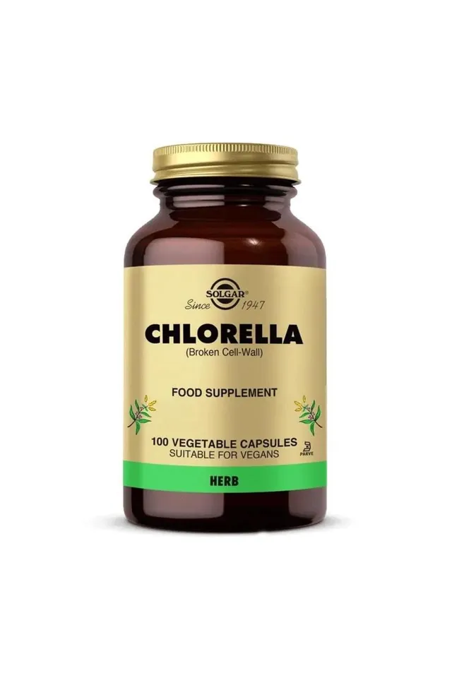 solgar-clorella-520-mg-pared-celular-rota-100-c-psulas-vegetales image 1