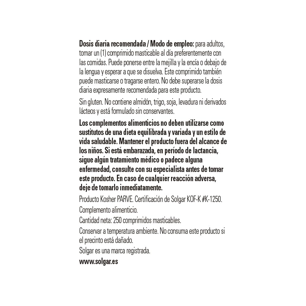 solgar-vitamina-b12-1000-mcg-cianocobalamina-250-comprimidos image 7