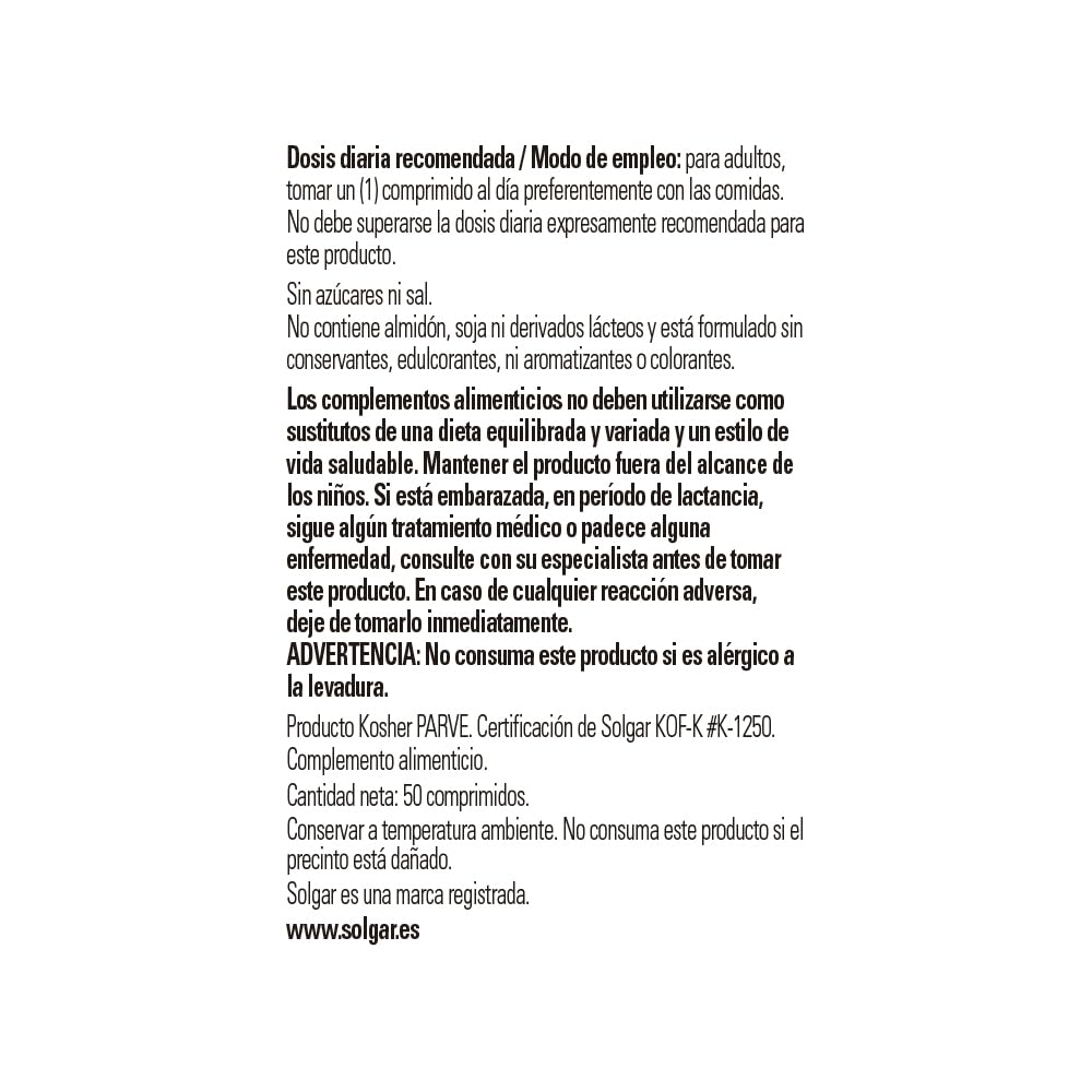 solgar-selenio-en-levadura-200-g-50-comprimidos-sistema-inmunitario-y-cabello-y- image 3