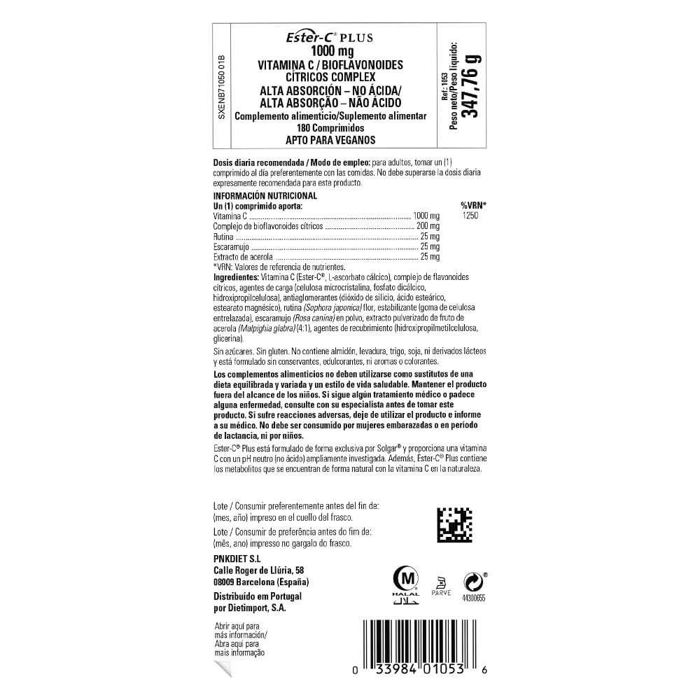 solgar-ester-c-plus-1000-mg-180-comprimidos image 8