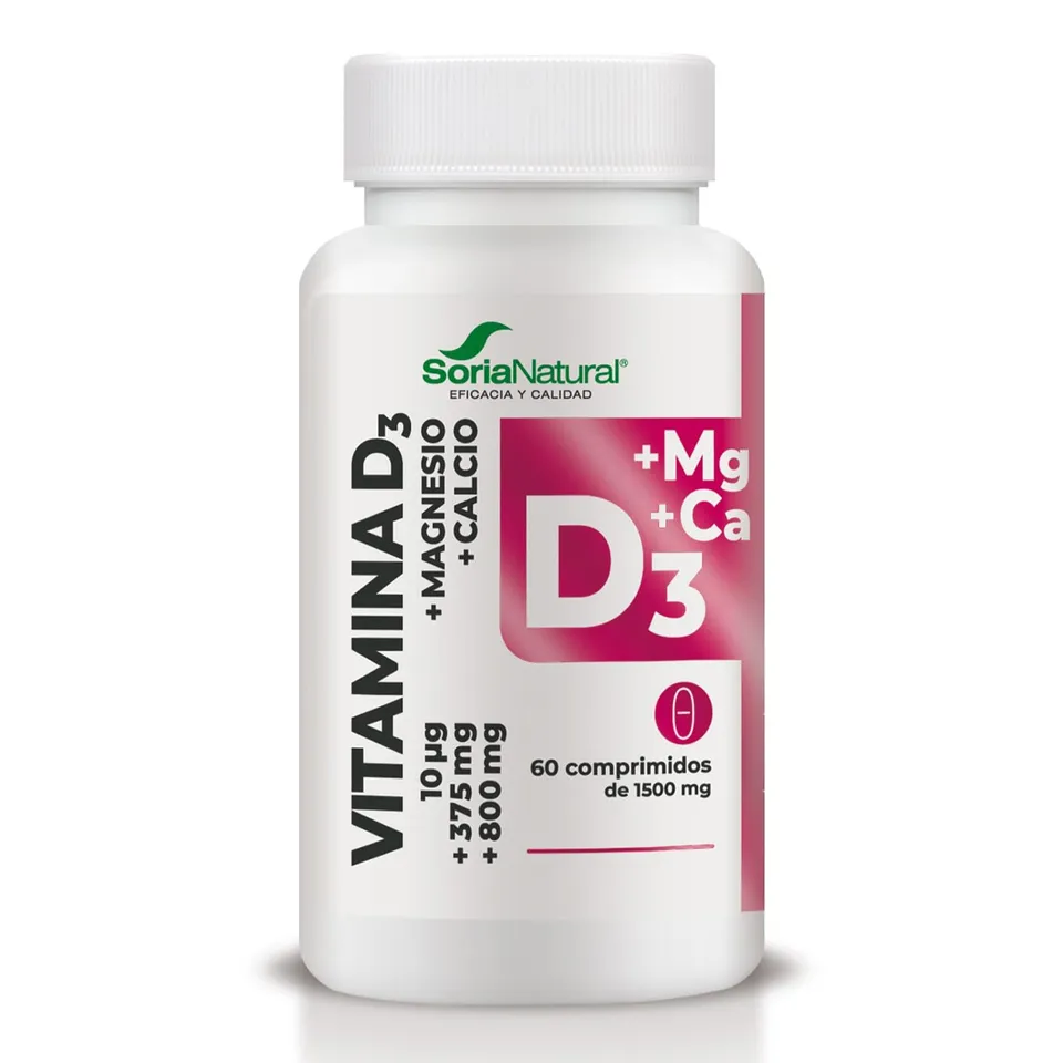 soria-natural-vitamina-d3-magnesio-calcio-60-comprimidos-1500-mg image 1