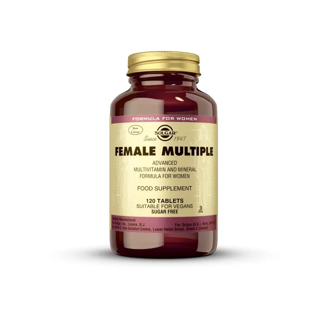solgar-female-multiple-multivitam-nico-para-mujer-120-comprimidos image 1