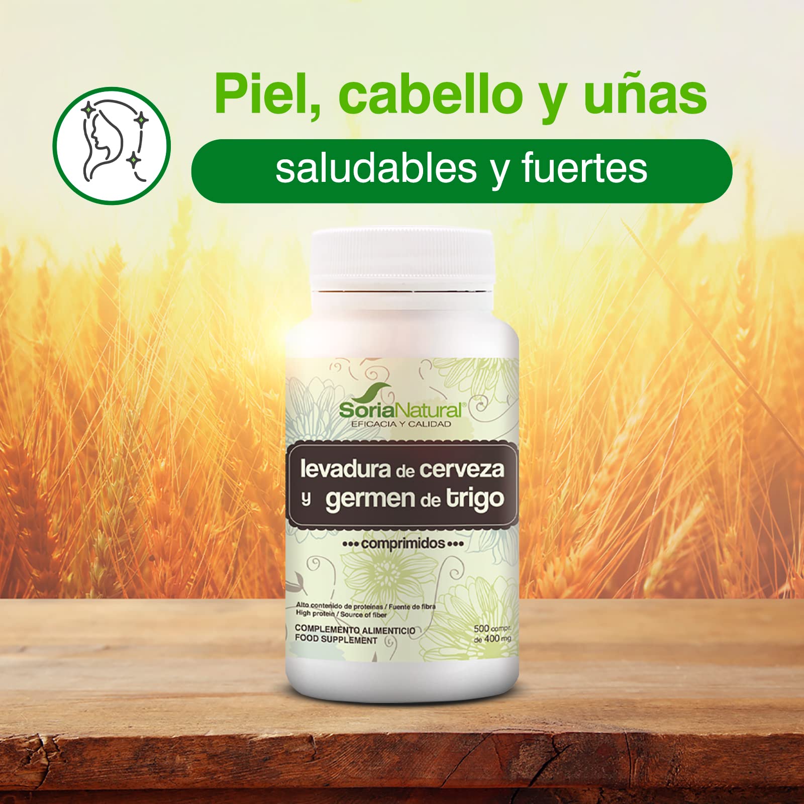 soria-natural-levadura-de-cerveza-y-germen-de-trigo-500-comprimidos image 2