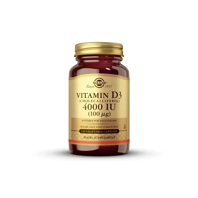 solgar-vitamina-d3-4000-ui-100-g-120-c-psulas-vegetales-colecalciferol image 1