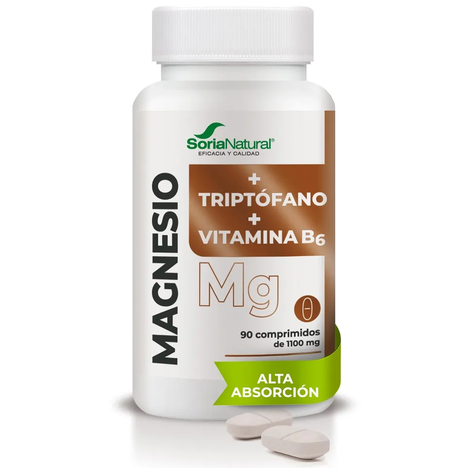 soria-natural-magnesio-con-tript-fano-y-vitamina-b6-90-comprimidos image 1
