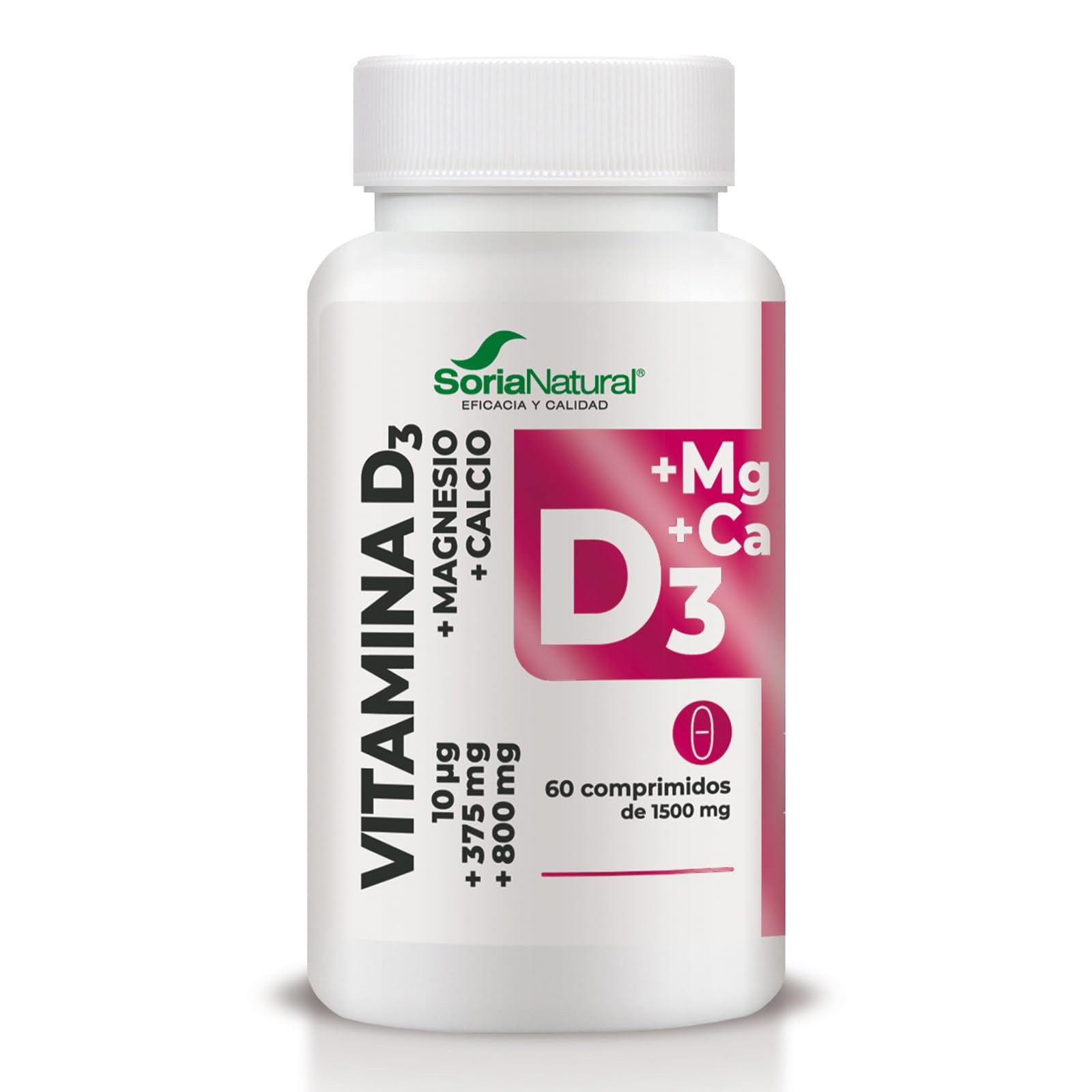 soria-natural-vitamina-d3-magnesio-calcio-60-comprimidos-1500-mg image 1