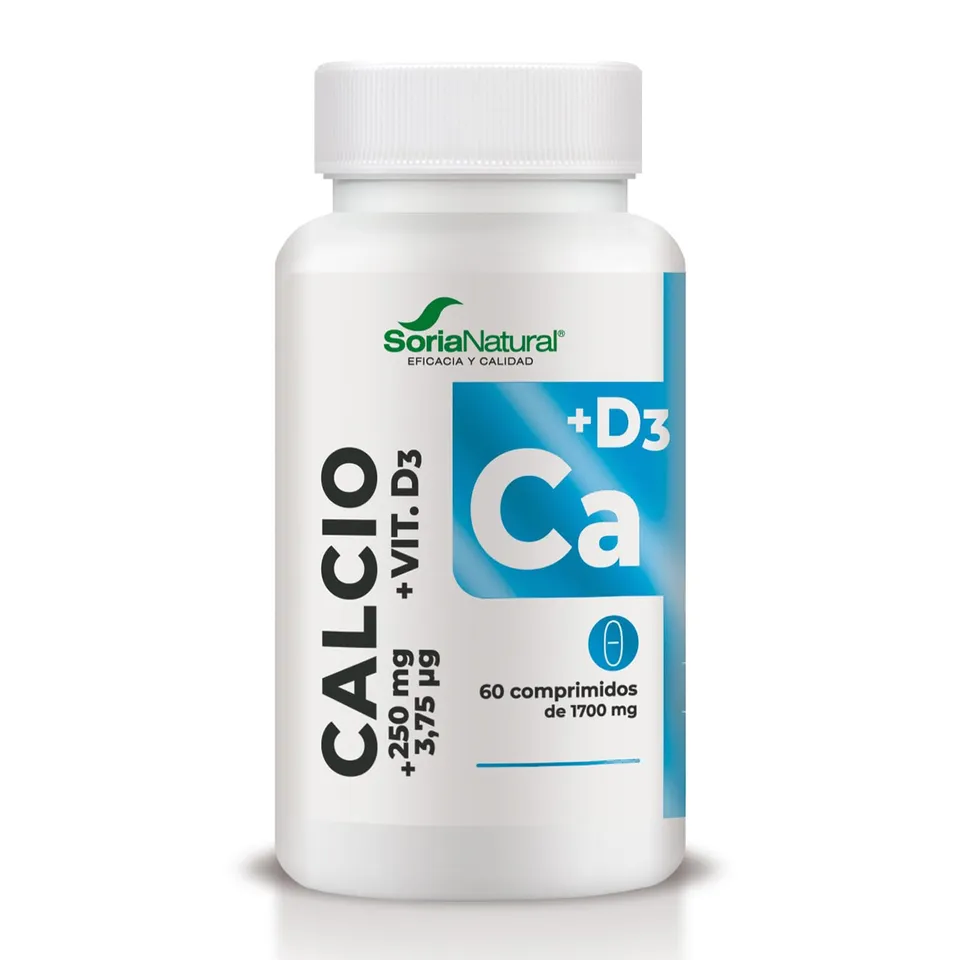 soria-natural-calcio-magnesio-y-zinc-con-vitamina-d3-60-comprimidos-huesos-energ image 1