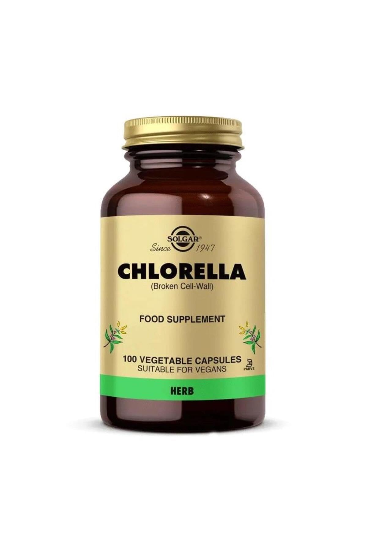solgar-clorella-520-mg-pared-celular-rota-100-c-psulas-vegetales image 1