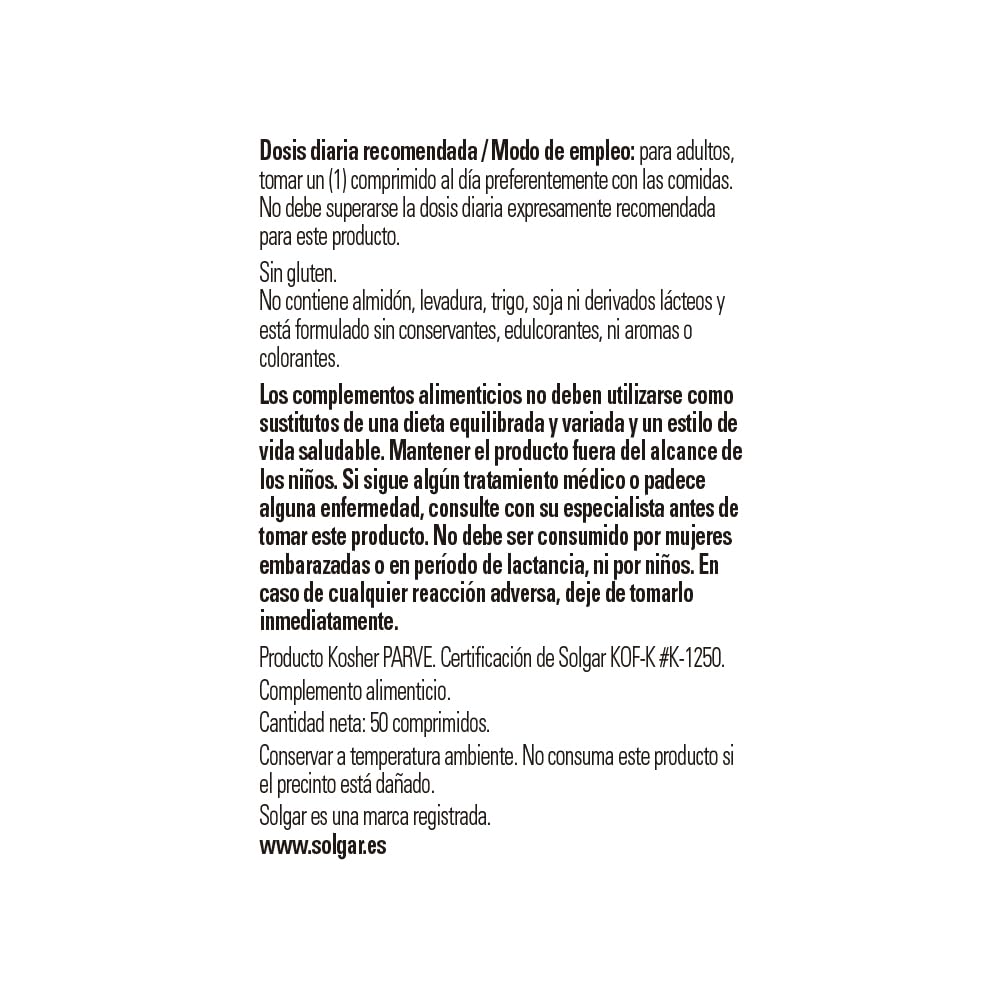 solgar-hy-b-comprimidos-50-unidades-multicolor image 3