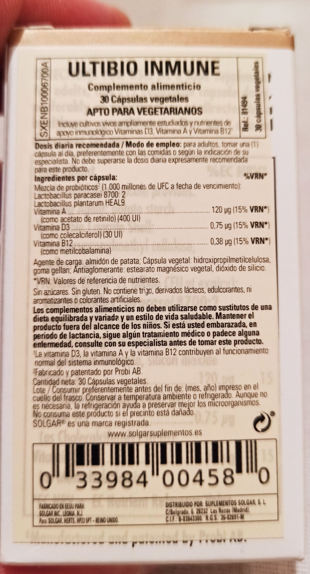 Buena combinación inmune