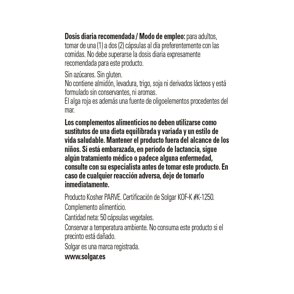 solgar-s-lice-oce-nico-25-mg-50-c-psulas-vegetales-belleza-desde-el-interior image 2