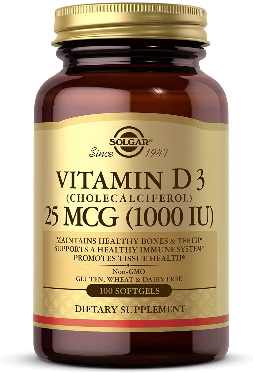 solgar-vitamina-d3-1000-ui-25-g-100-softgels image 1