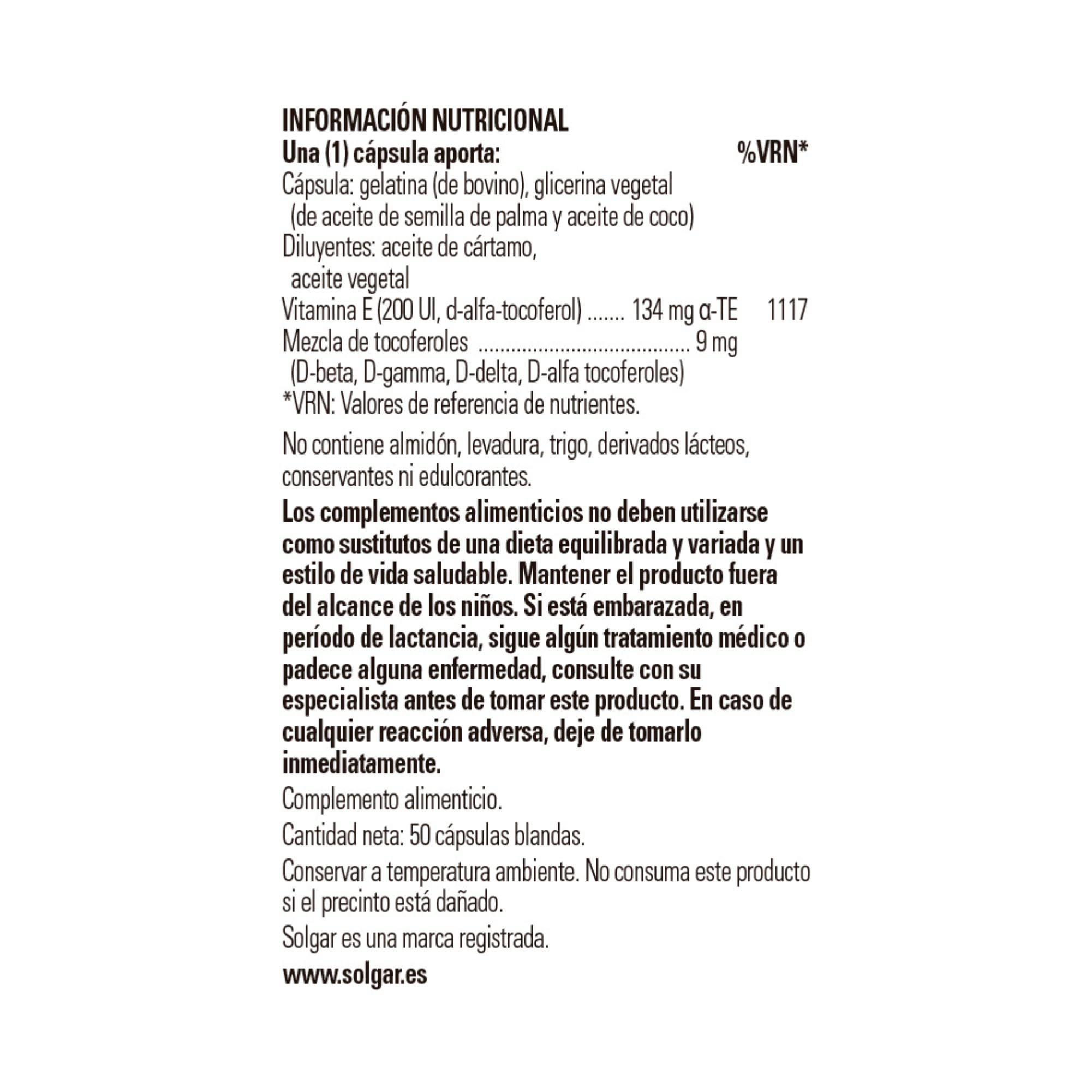 solgar-vitamina-e-200-ui-134-mg-de-fuente-natural-50-c-psulas-blandas image 2
