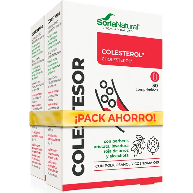 soria-natural-colestesor-con-levadura-roja-de-arroz-pack-2-unidades-con-monacoli image 1