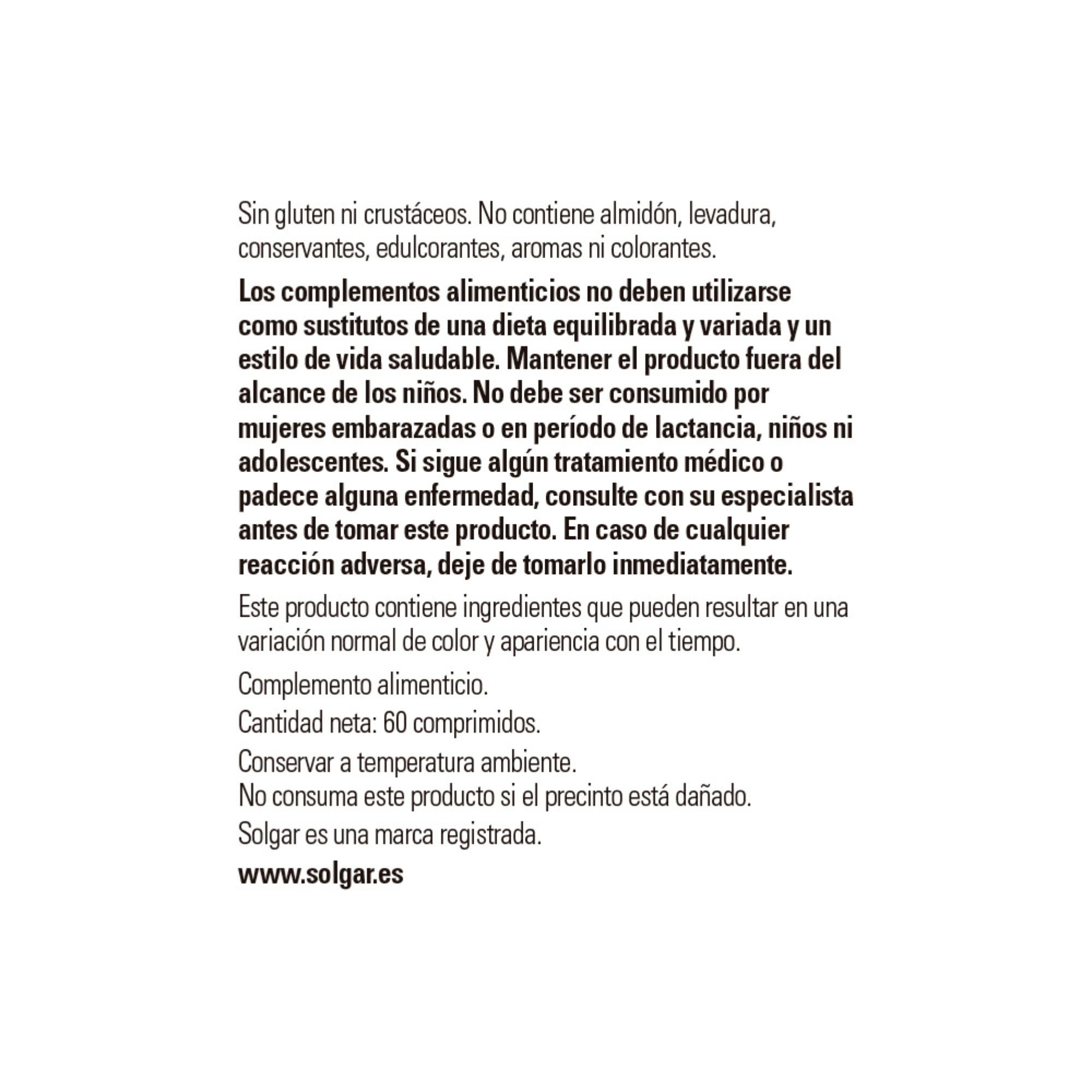 solgar-glucosamina-msm-complex-60-comprimidos-con-jengibre-sauce-vitamina-c-y-ma image 2